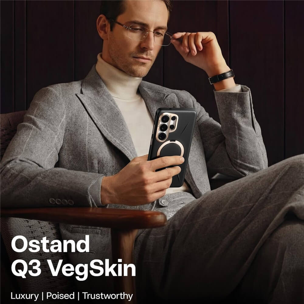 Galaxy S26 Ultra - TORRAS Ostand Q3 VegSkin MagSafe Hülle mit Ständer