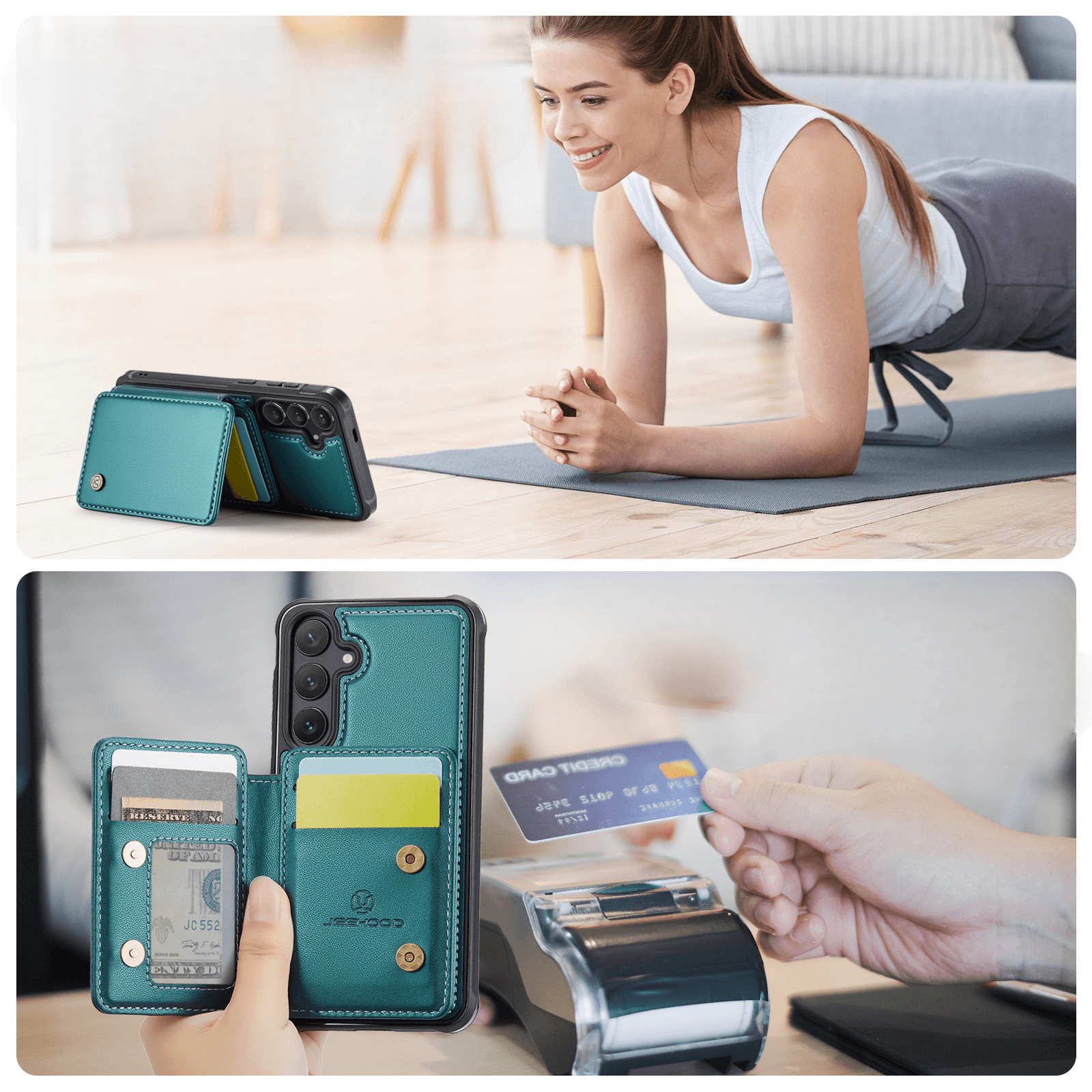 Galaxy S26+ Plus - 2-in-1 Backcover mit Kreditkarten-Etui