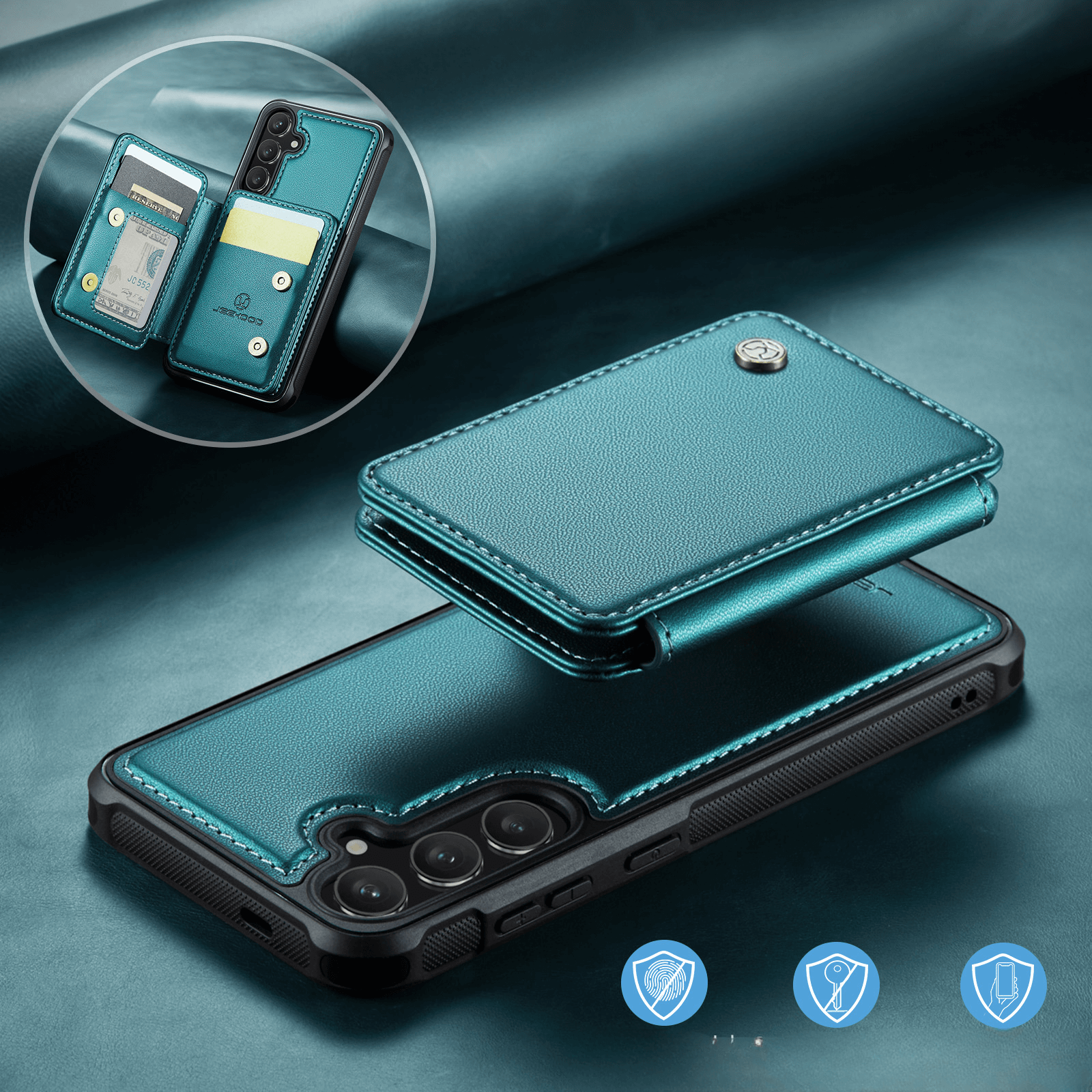 Galaxy S26+ Plus - 2-in-1 Backcover mit Kreditkarten-Etui
