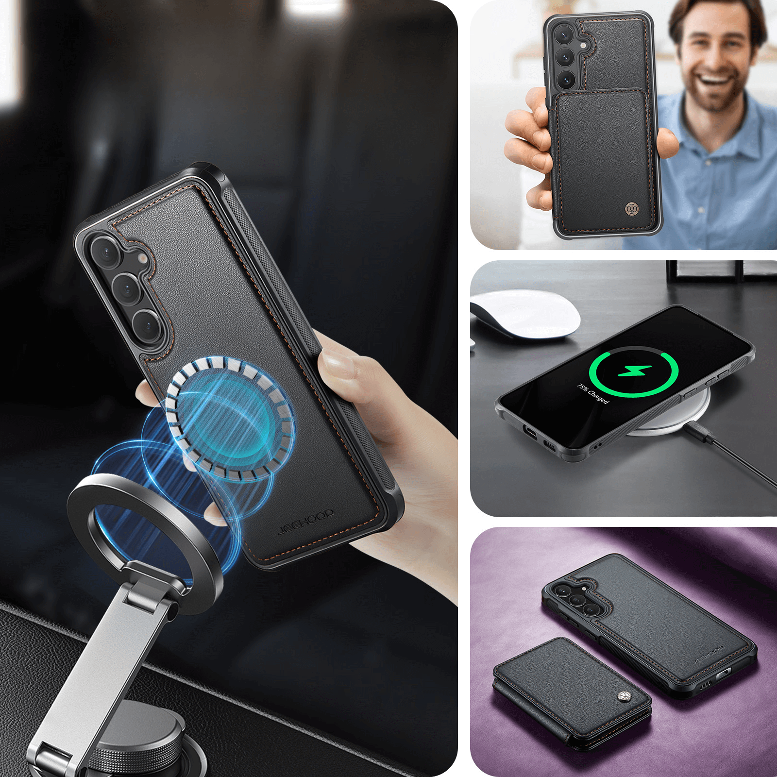 Galaxy S26+ Plus - 2-in-1 Backcover mit Kreditkarten-Etui