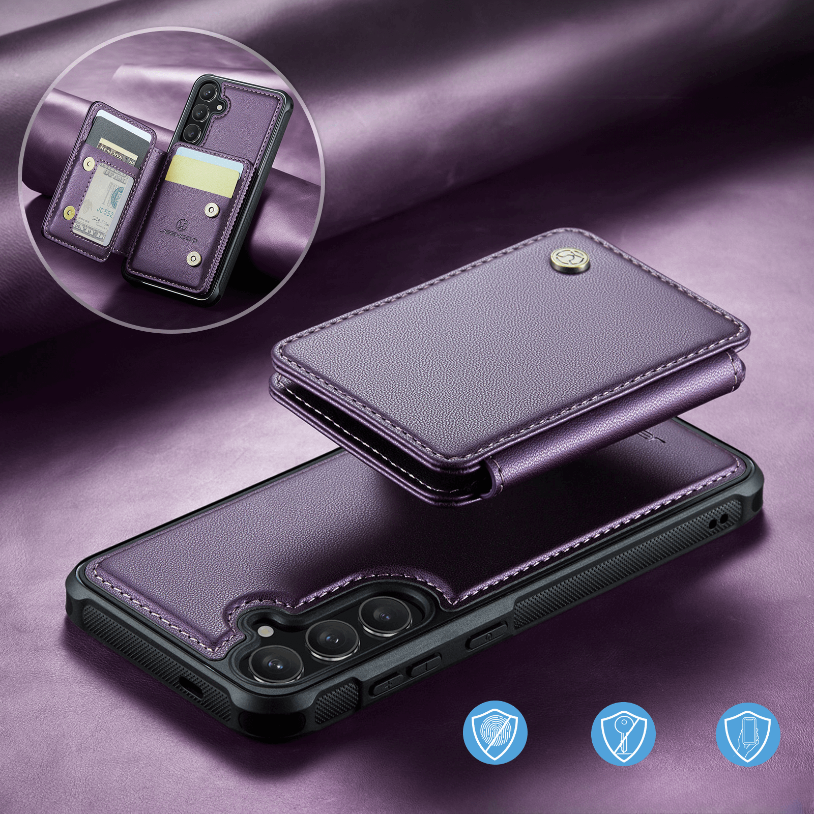 Galaxy S26+ Plus - 2-in-1 Backcover mit Kreditkarten-Etui