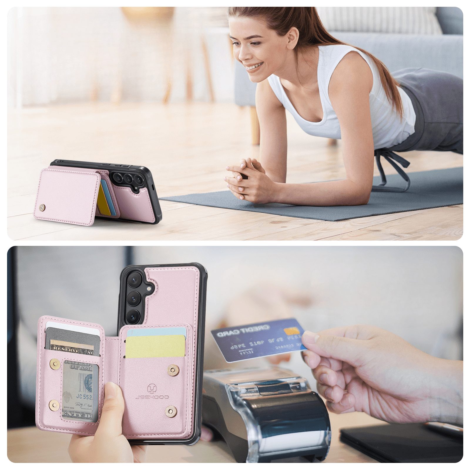 Galaxy S26+ Plus - 2-in-1 Backcover mit Kreditkarten-Etui