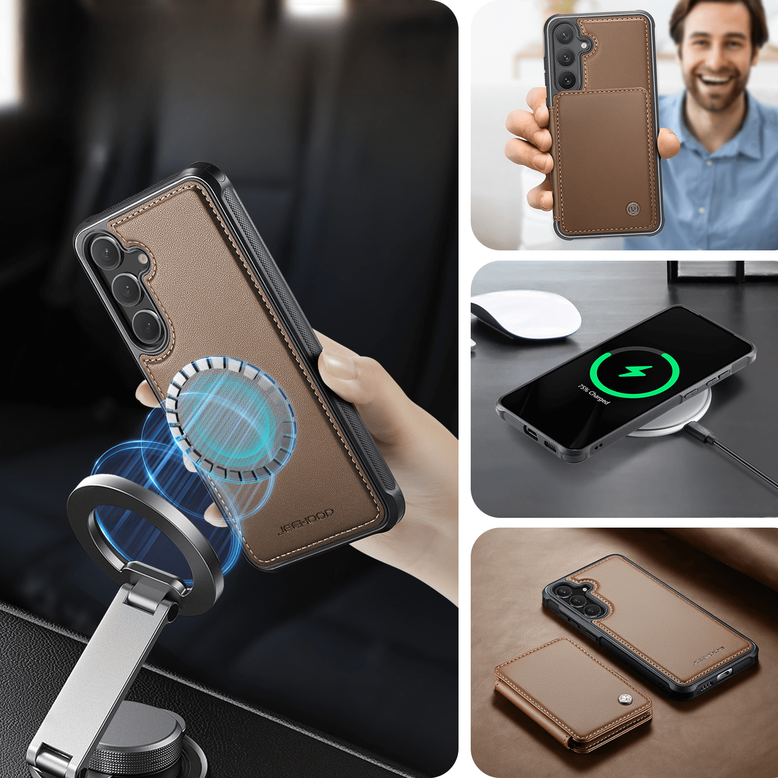 Galaxy S26+ Plus - 2-in-1 Backcover mit Kreditkarten-Etui