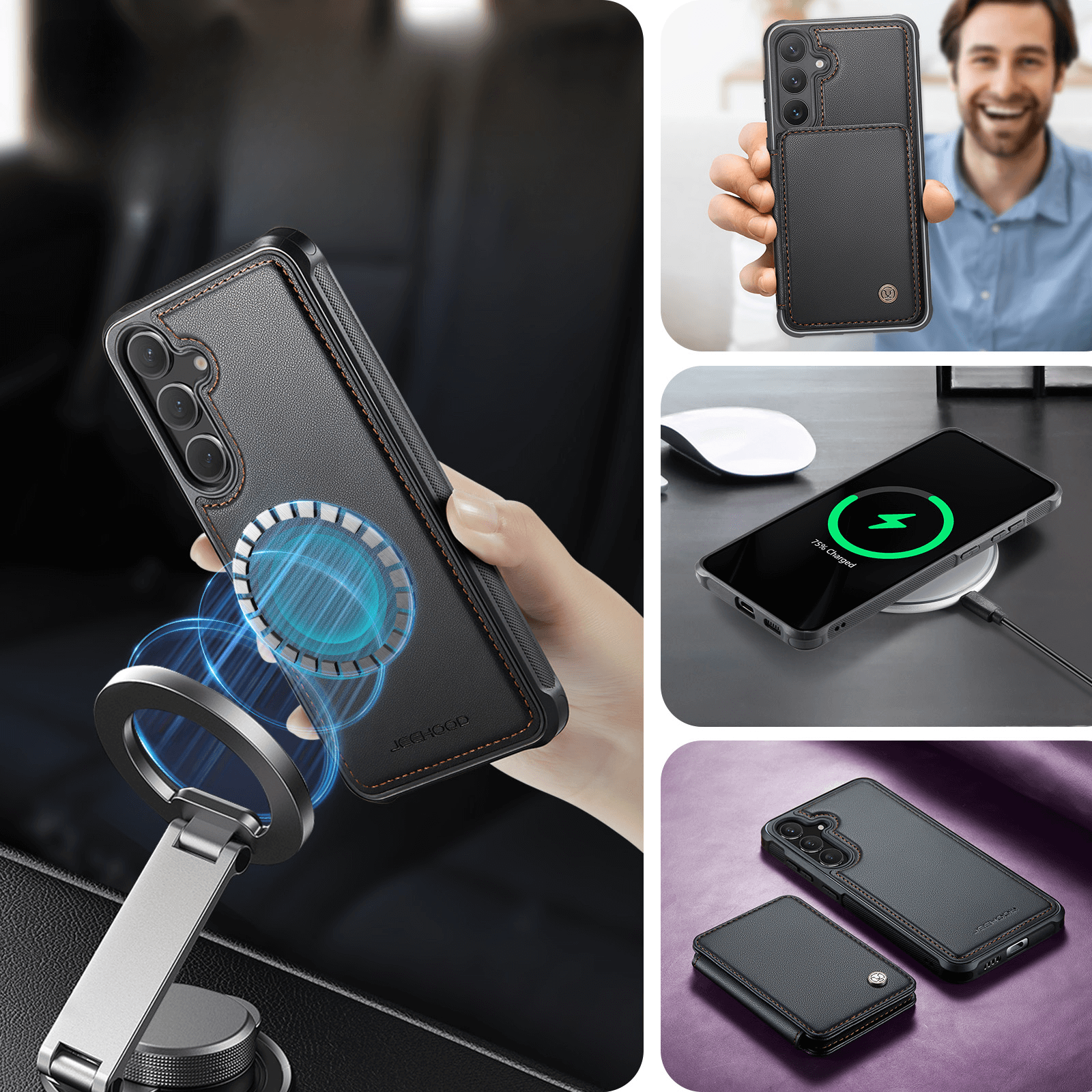 Galaxy S26 - Custodia 2-in-1 con taschetta per carta di credito
