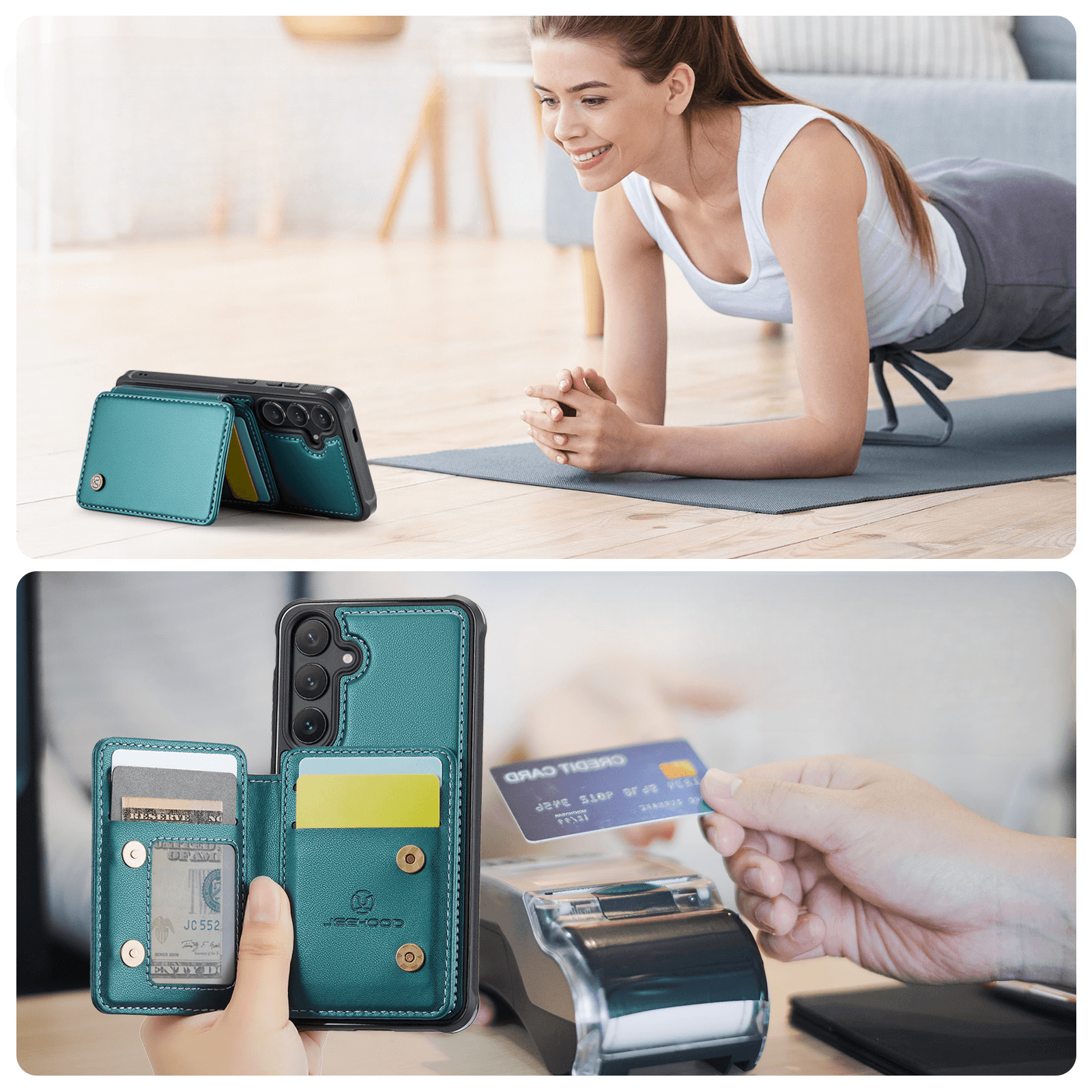 Galaxy S26 - Custodia 2-in-1 con taschetta per carta di credito