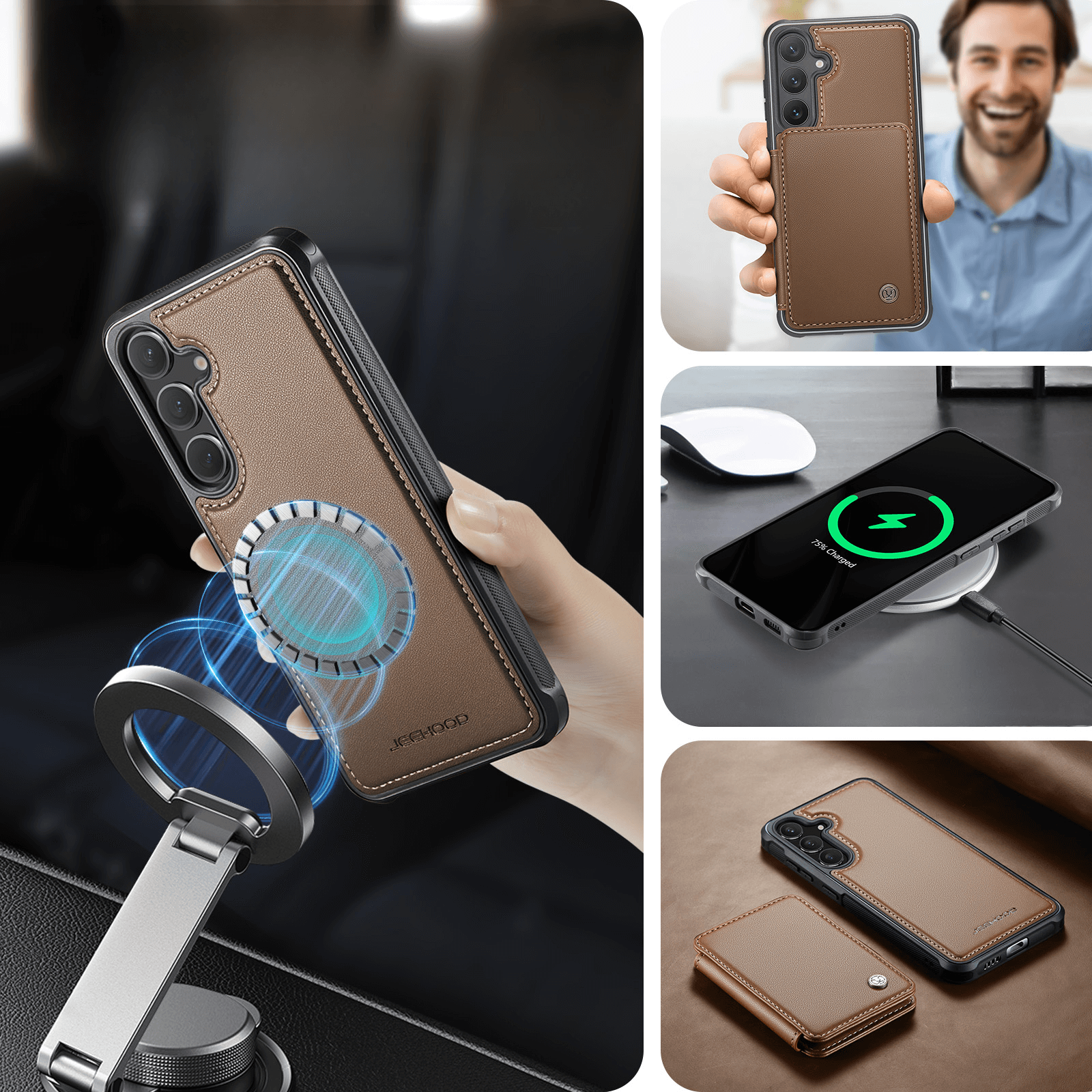 Galaxy S26 - Custodia 2-in-1 con taschetta per carta di credito