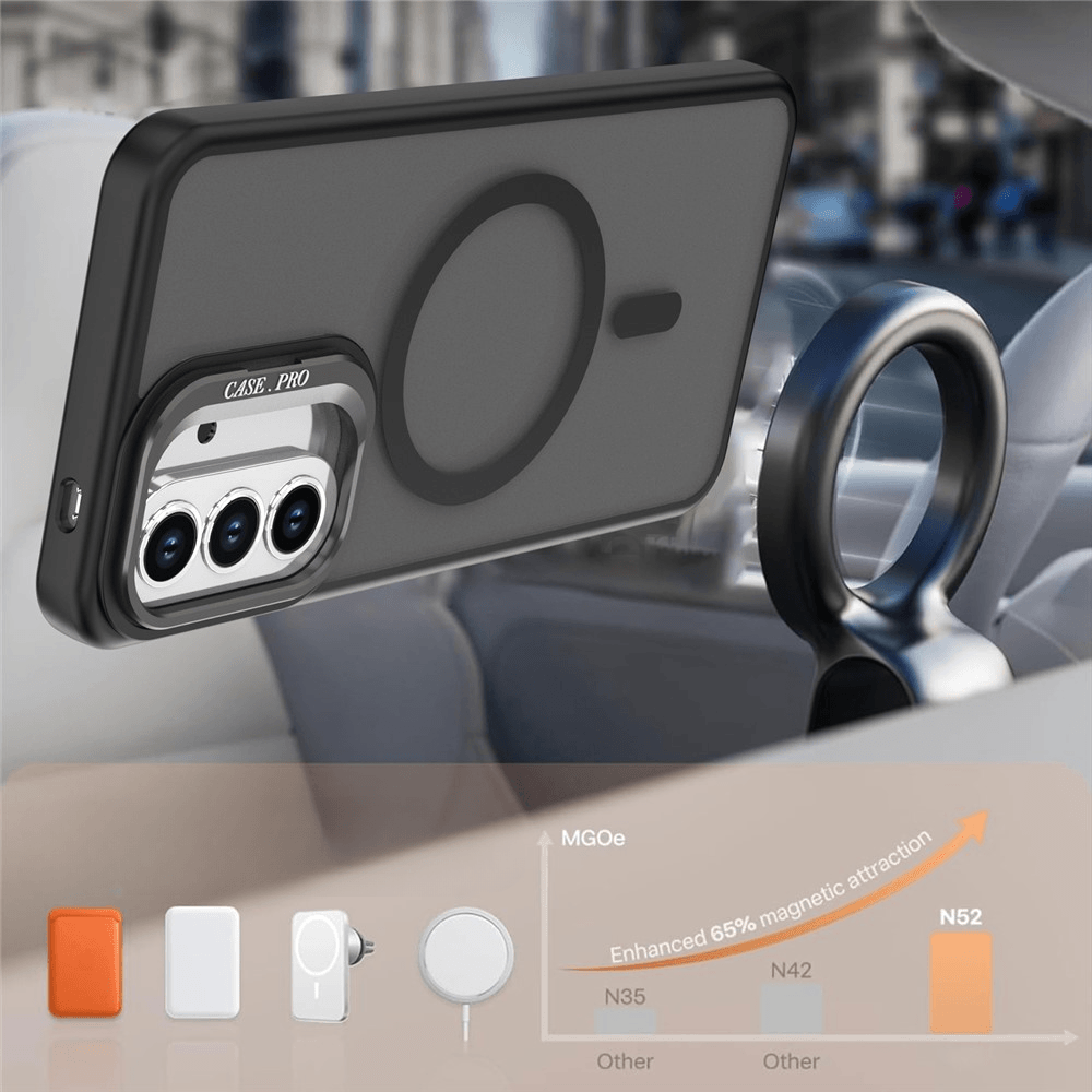Galaxy A57 - Coque magnétique avec support intégré