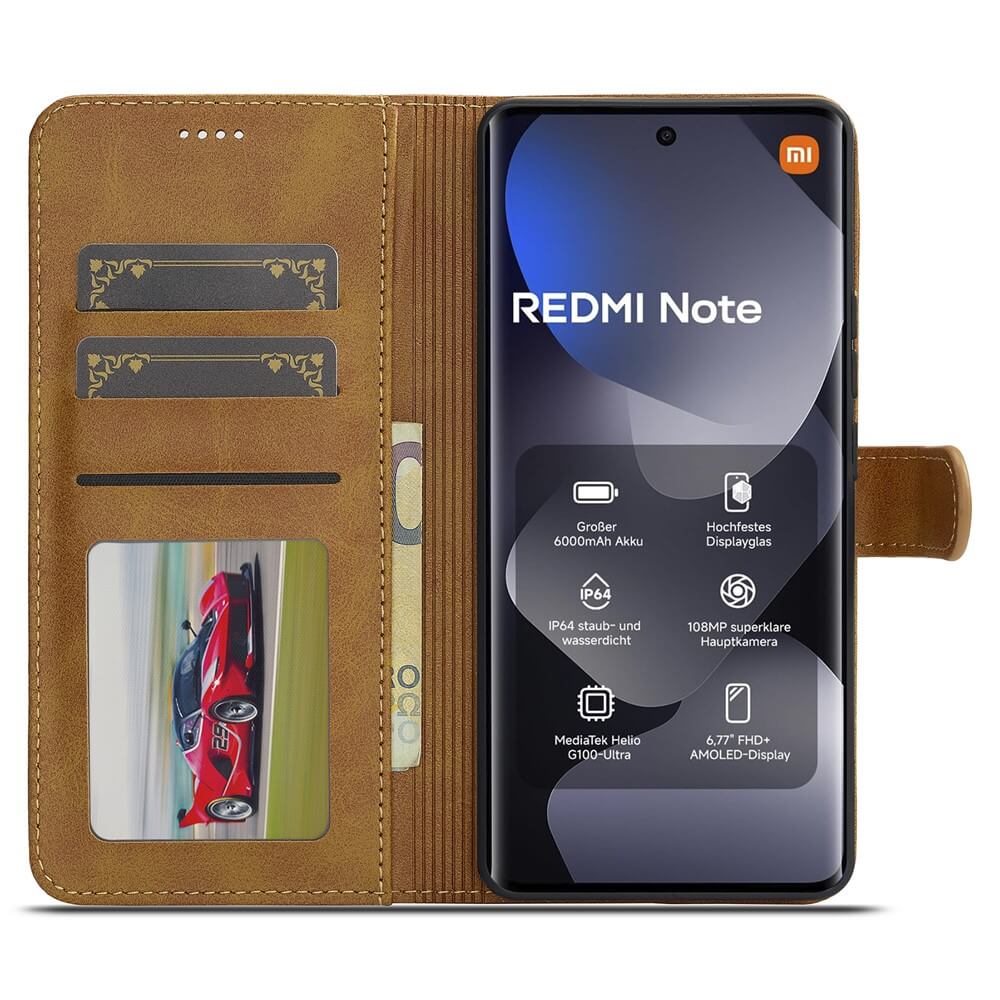 Xiaomi Redmi Note 15 5G - LC.IMEEKE Custodia in pelle
