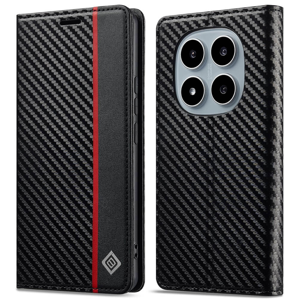 Xiaomi Redmi Note 15 Pro 5G - LC.IMEEKE Coque Carbon Fiber