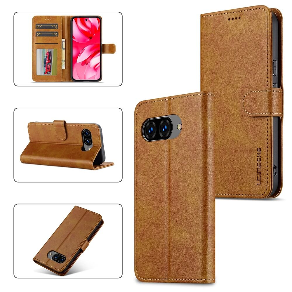 Google Pixel 10a  - LC.IMEEKE Coque étui en cuir