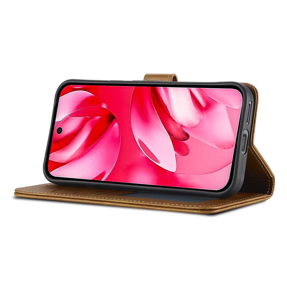 Google Pixel 10a  - LC.IMEEKE Coque étui en cuir