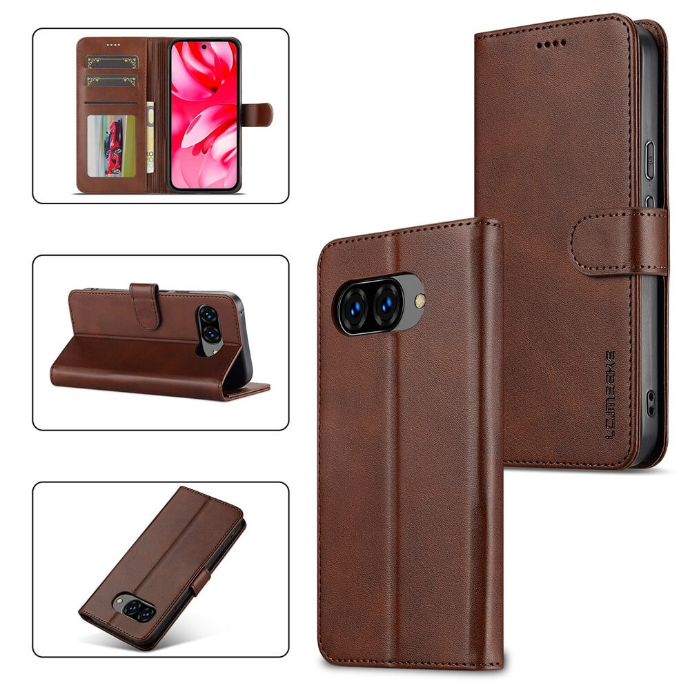 Google Pixel 10a  - LC.IMEEKE Coque étui en cuir