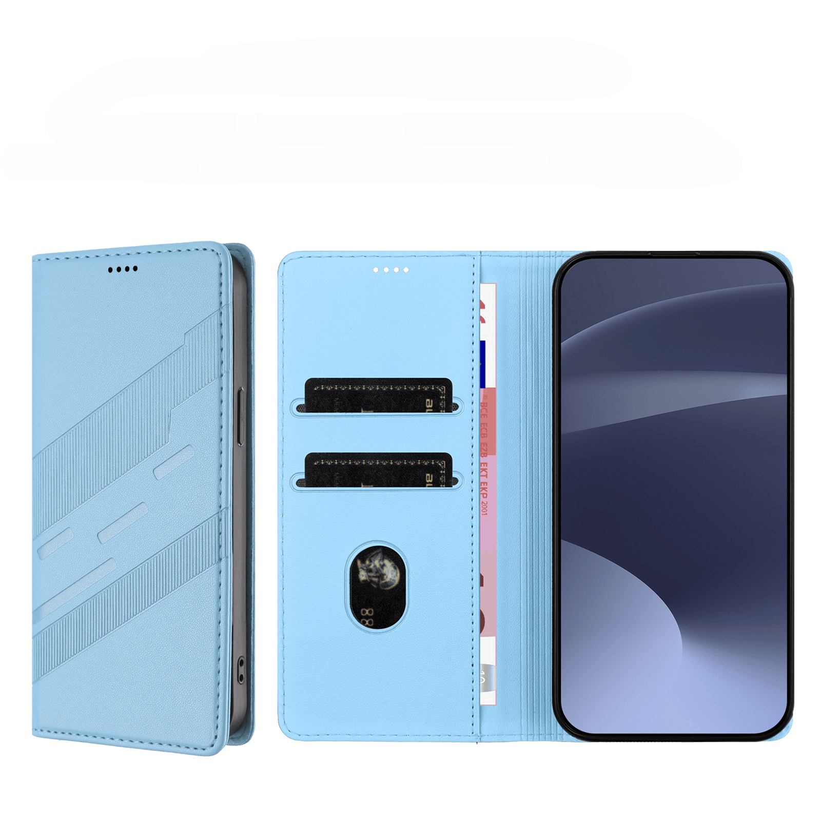Galaxy A57 - Punk Style Wallet Case mit Standfunktion
