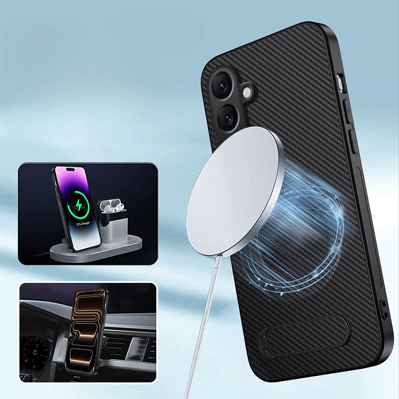 Galaxy A57 - Magnetic Case with Kickstand & 2 Tempered Glass Screen Protectors