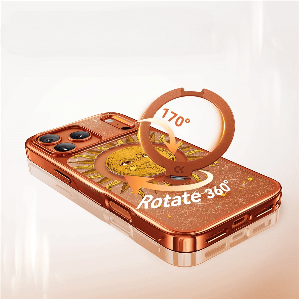 iPhone 18 Pro Max / iPhone 17 Pro Max  - Edizione Limitata Custodia design Sun con supporto 360°