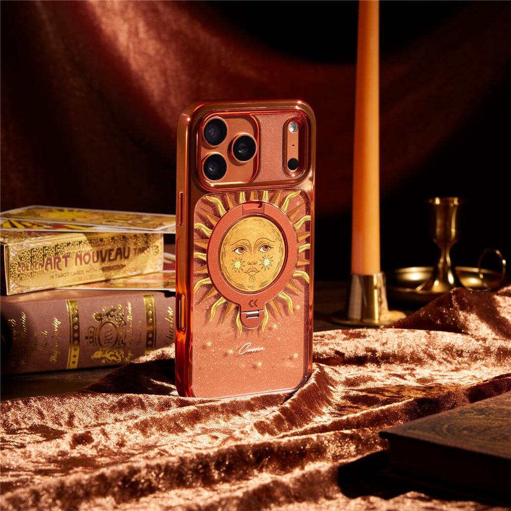 iPhone 18 Pro Max / iPhone 17 Pro Max  - Edizione Limitata Custodia design Sun con supporto 360°