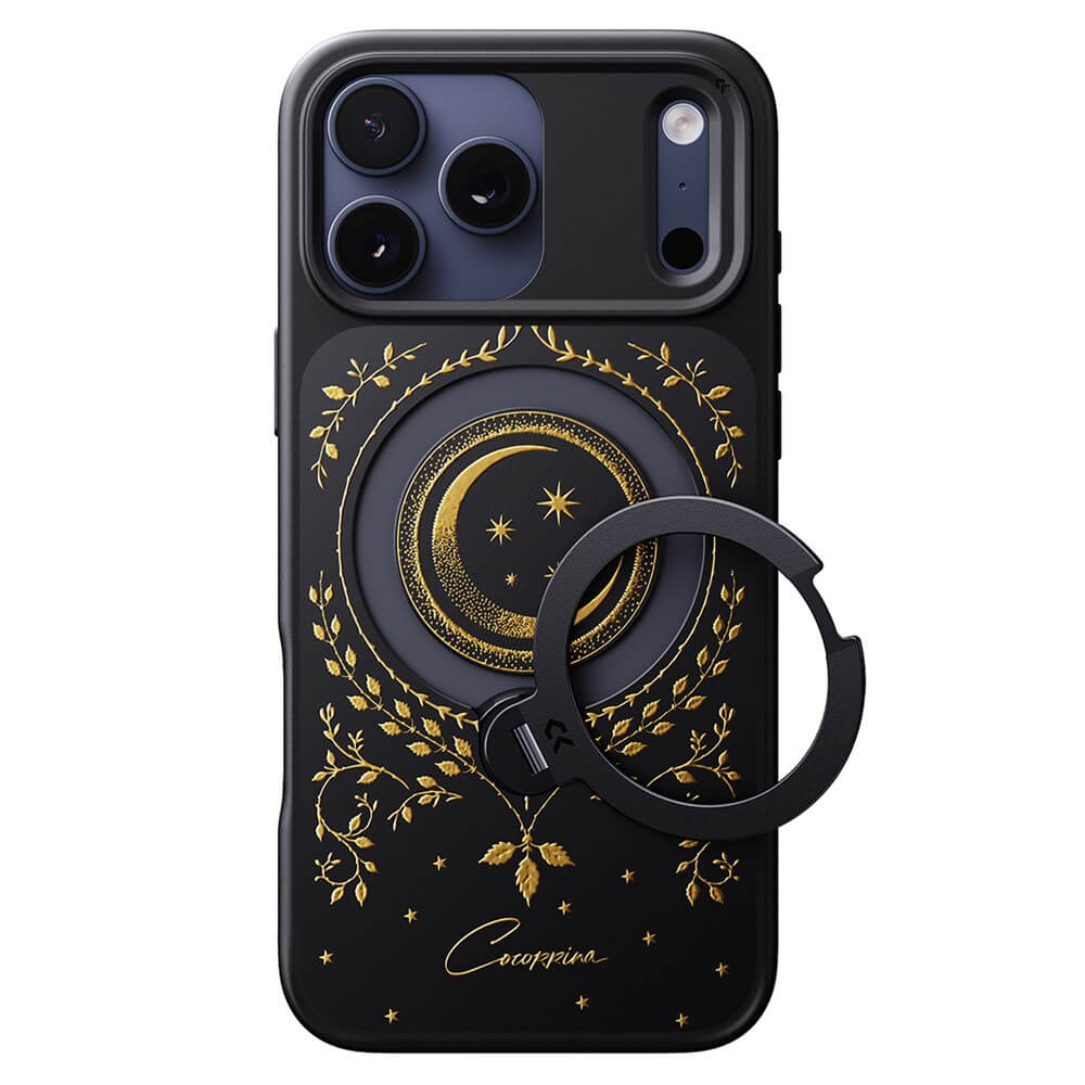 iPhone 18 Pro / iPhone 17 Pro - Édition Limitée Coque design Moon avec support 360°