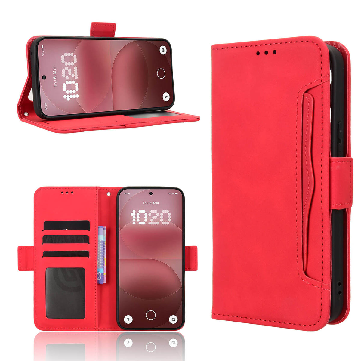 Nothing Phone (4a) Pro - Etui mit vielen Kartenfächern