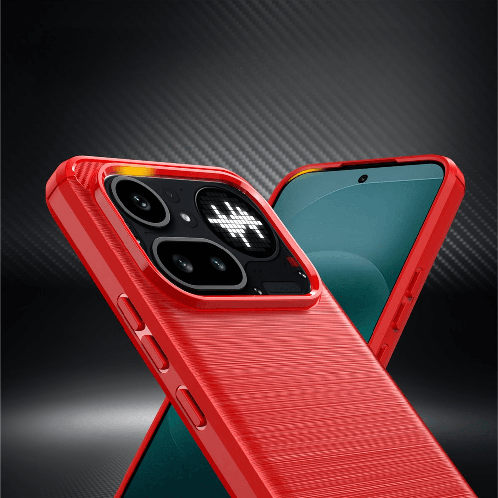 Nothing Phone (4a) Pro - Metall Carbon Look Hülle