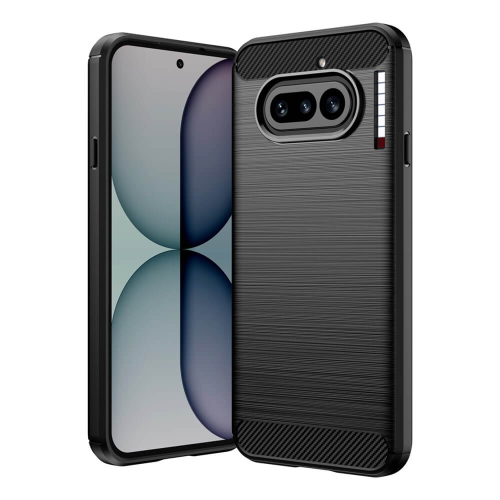Nothing Phone (4a) - Coque look métal carbone