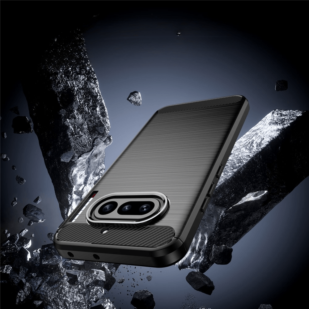 Nothing Phone (4a) - Coque look métal carbone