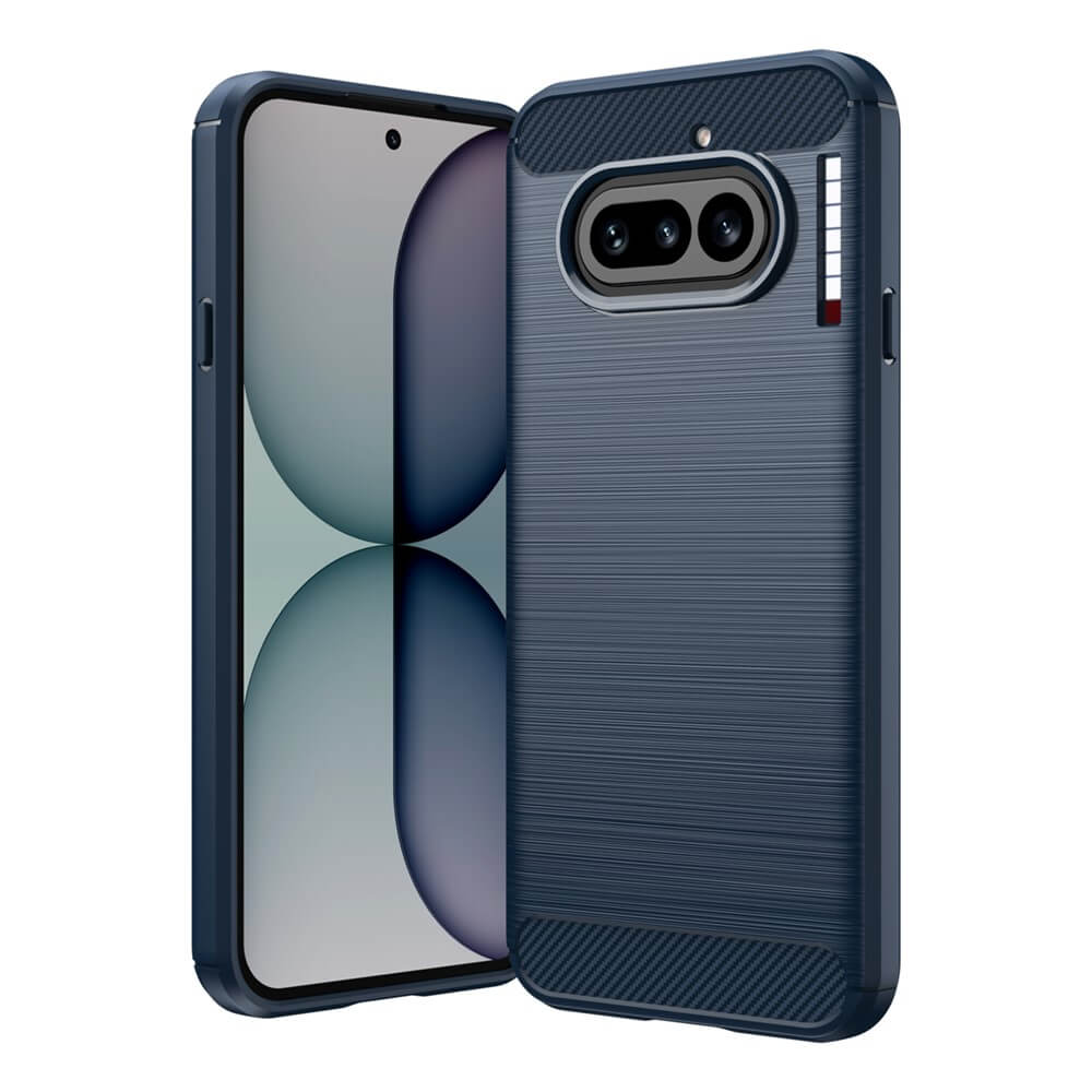 Nothing Phone (4a) - Coque look métal carbone