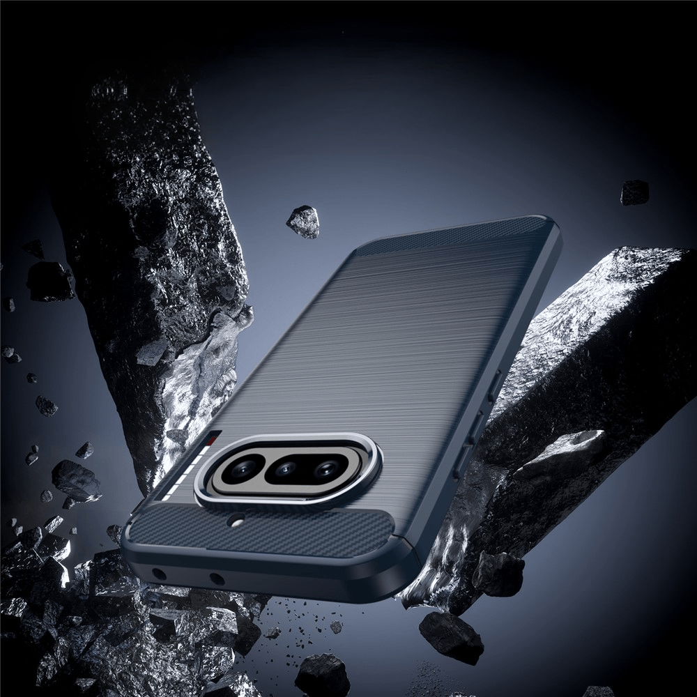 Nothing Phone (4a) - Coque look métal carbone