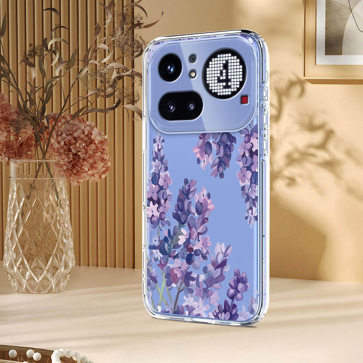Nothing Phone (4a) Pro - Silikon Gummi Hülle Blumen