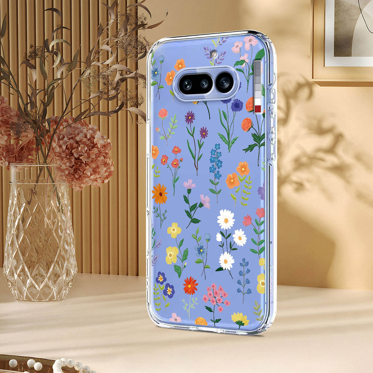 Nothing Phone (4a) - Silikon Gummi Hülle Blumen
