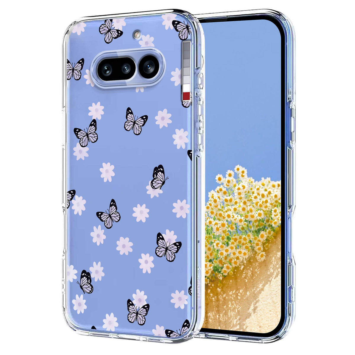 Nothing Phone (4a) - Silikon Gummi Hülle Blumen