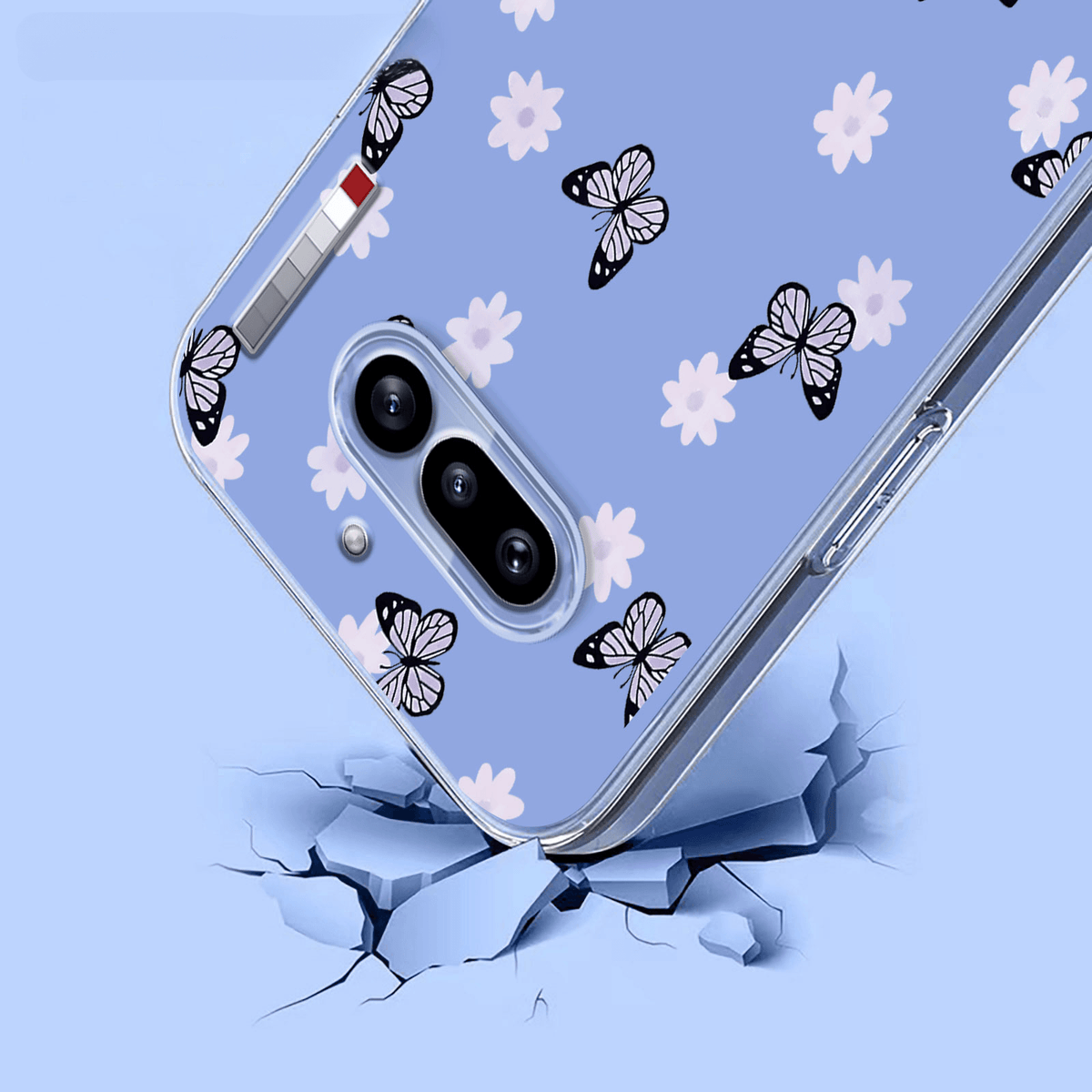 Nothing Phone (4a) - Silikon Gummi Hülle Blumen