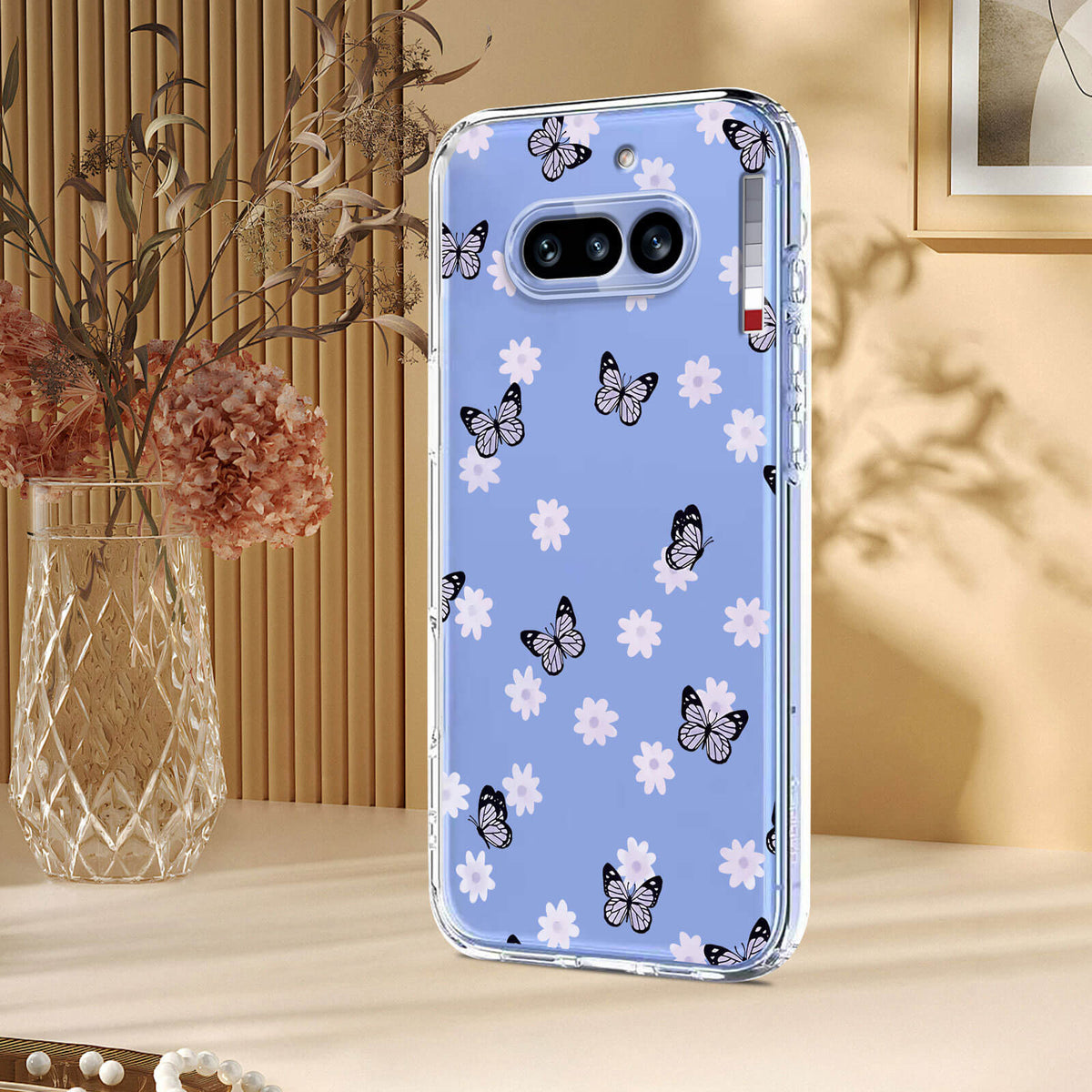 Nothing Phone (4a) - Silikon Gummi Hülle Blumen