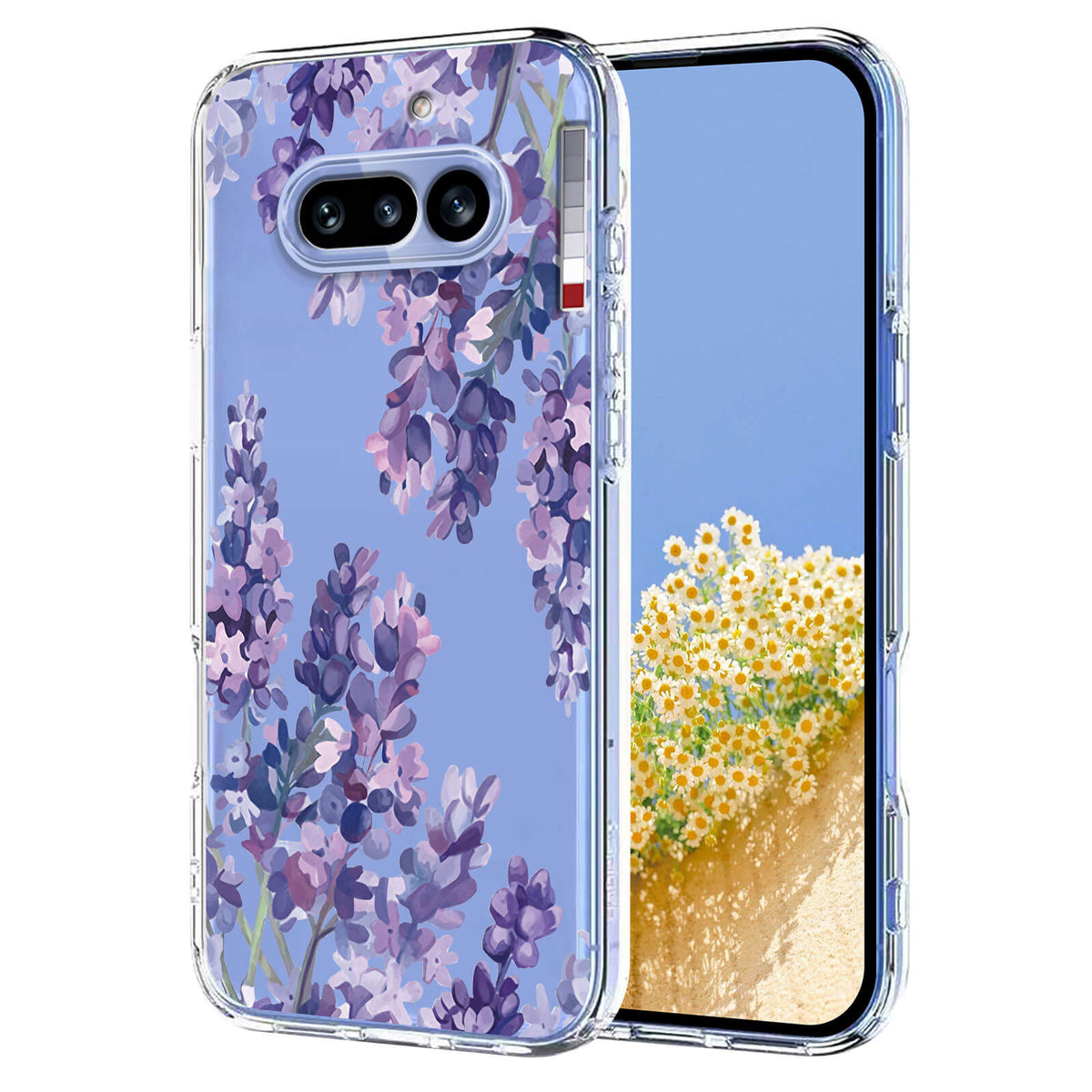 Nothing Phone (4a) - Silikon Gummi Hülle Blumen