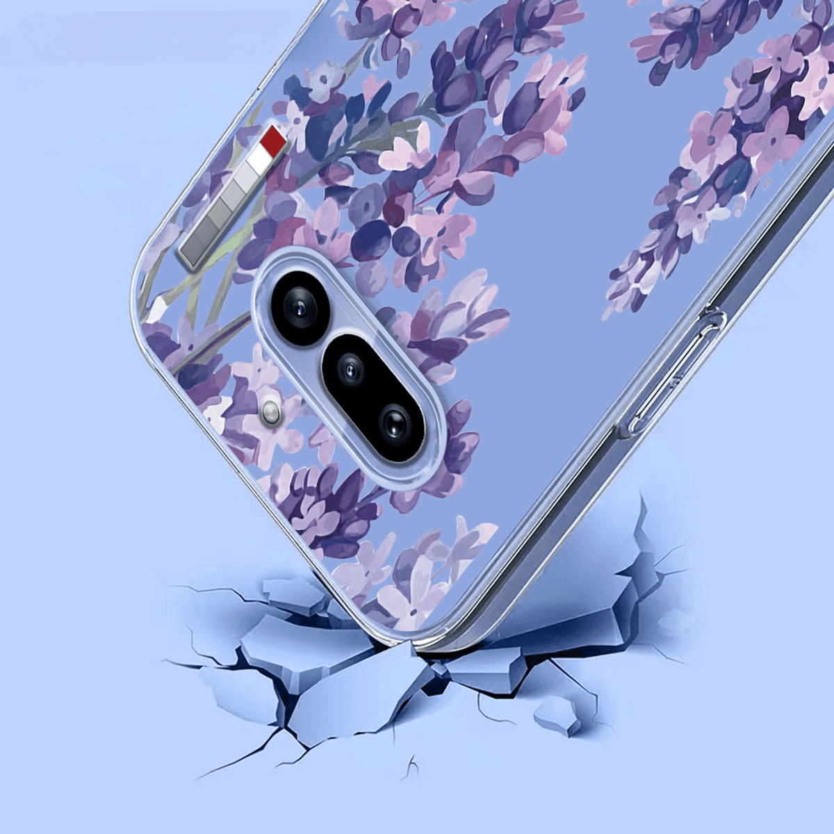 Nothing Phone (4a) - Silikon Gummi Hülle Blumen