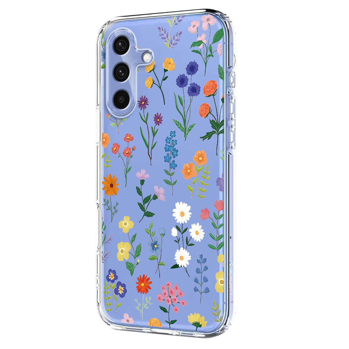 Galaxy A27 - Silikon Gummi Hülle Blumen