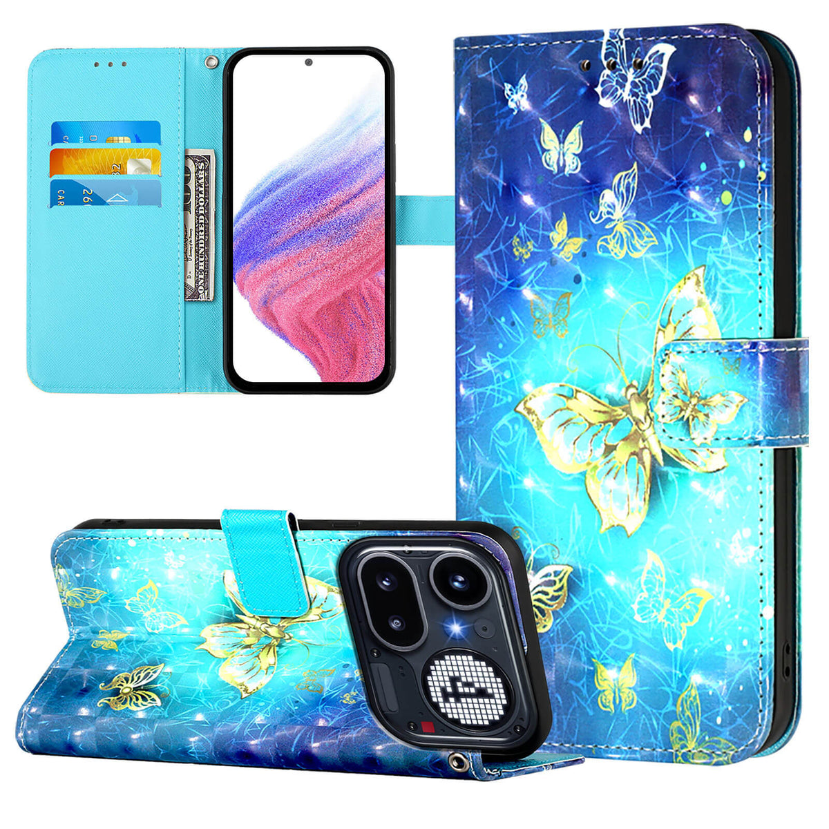 Nothing Phone (4a) Pro - Etui Glitzer Effekt
