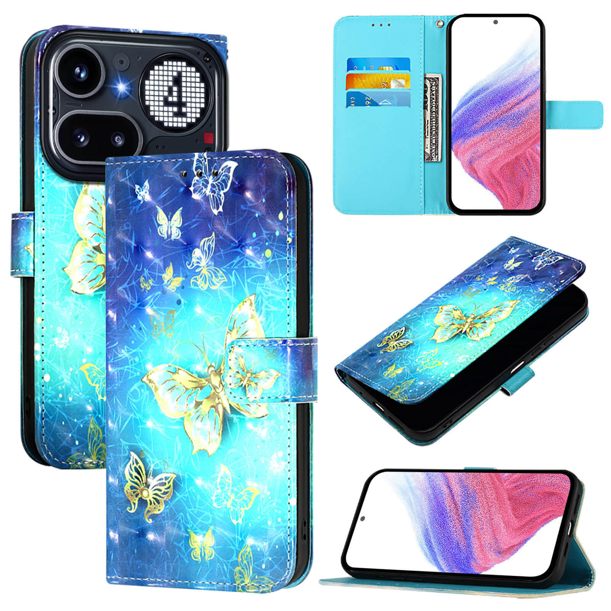 Nothing Phone (4a) Pro - Etui Glitzer Effekt