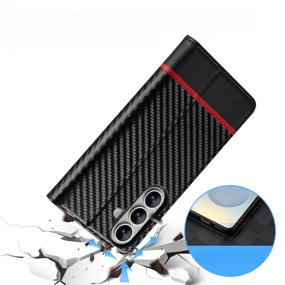 Galaxy A27 - LC.IMEEKE Custodia Carbon Fiber