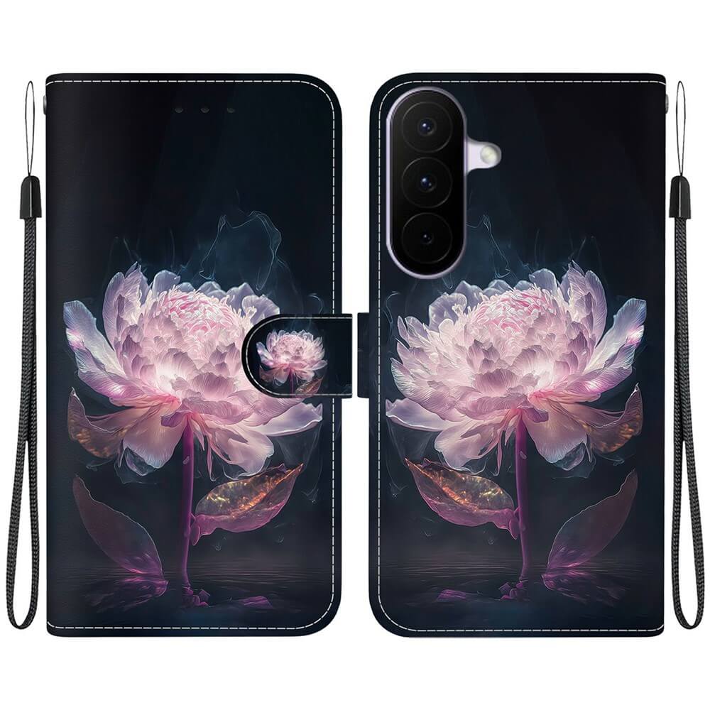 Galaxy A27 - Tasche Hülle mit Blüten Motiv