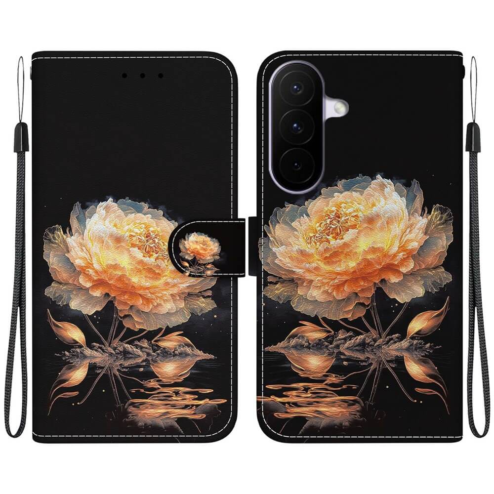 Galaxy A27 - Tasche Hülle mit Blüten Motiv