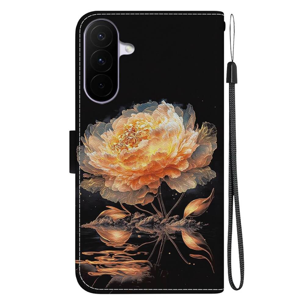 Galaxy A27 - Tasche Hülle mit Blüten Motiv