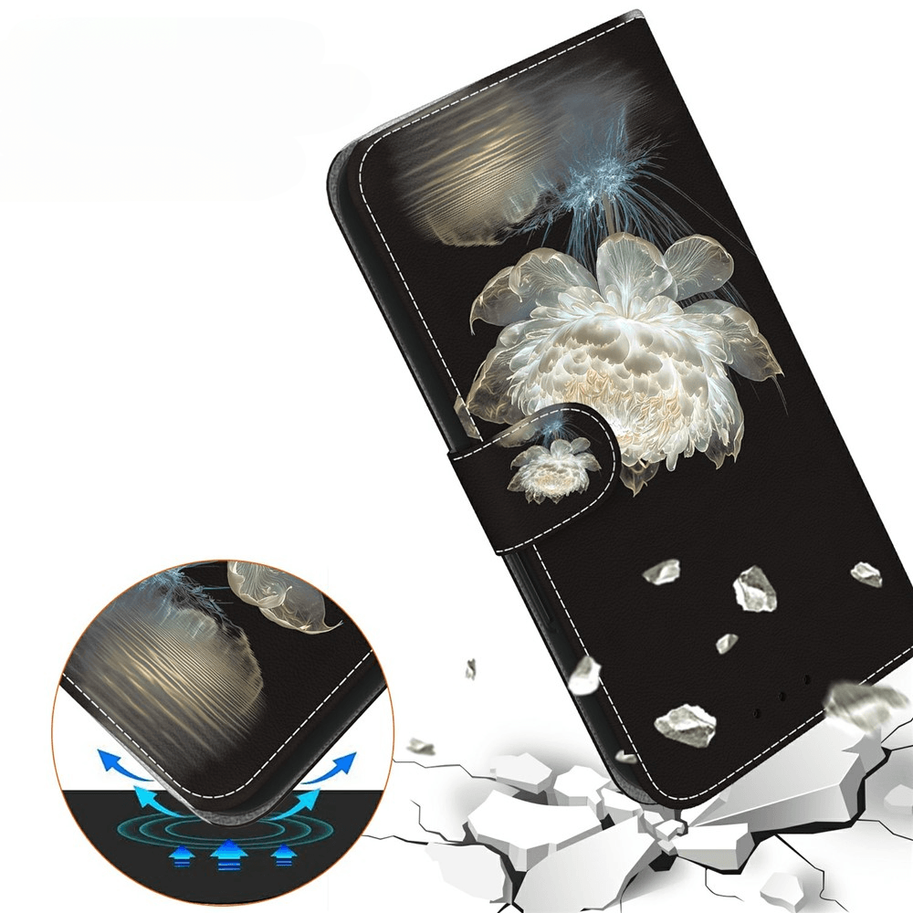 Galaxy A27 - Tasche Hülle mit Blüten Motiv