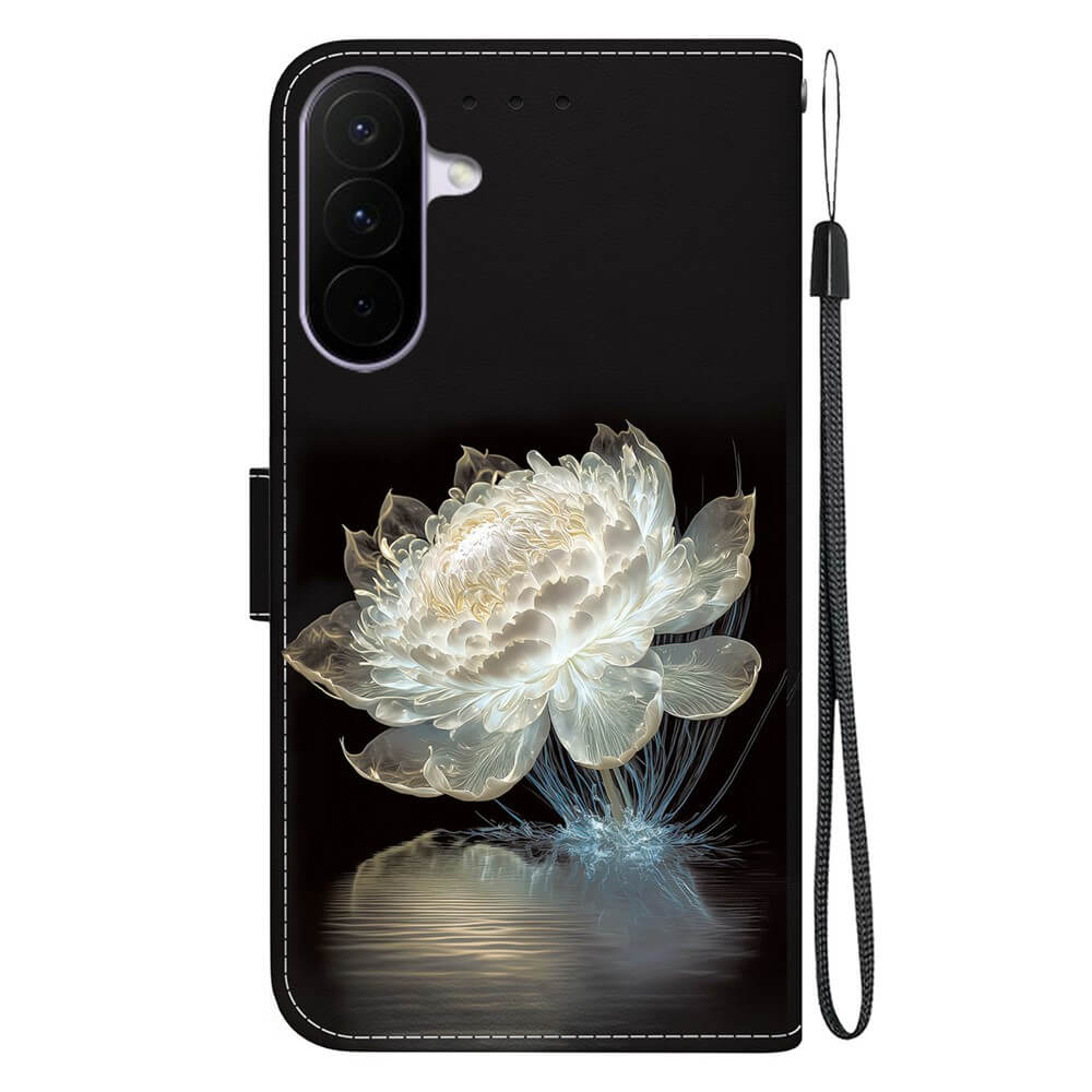Galaxy A27 - Tasche Hülle mit Blüten Motiv