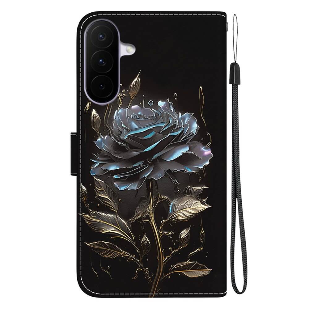 Galaxy A27 - Tasche Hülle mit Blüten Motiv