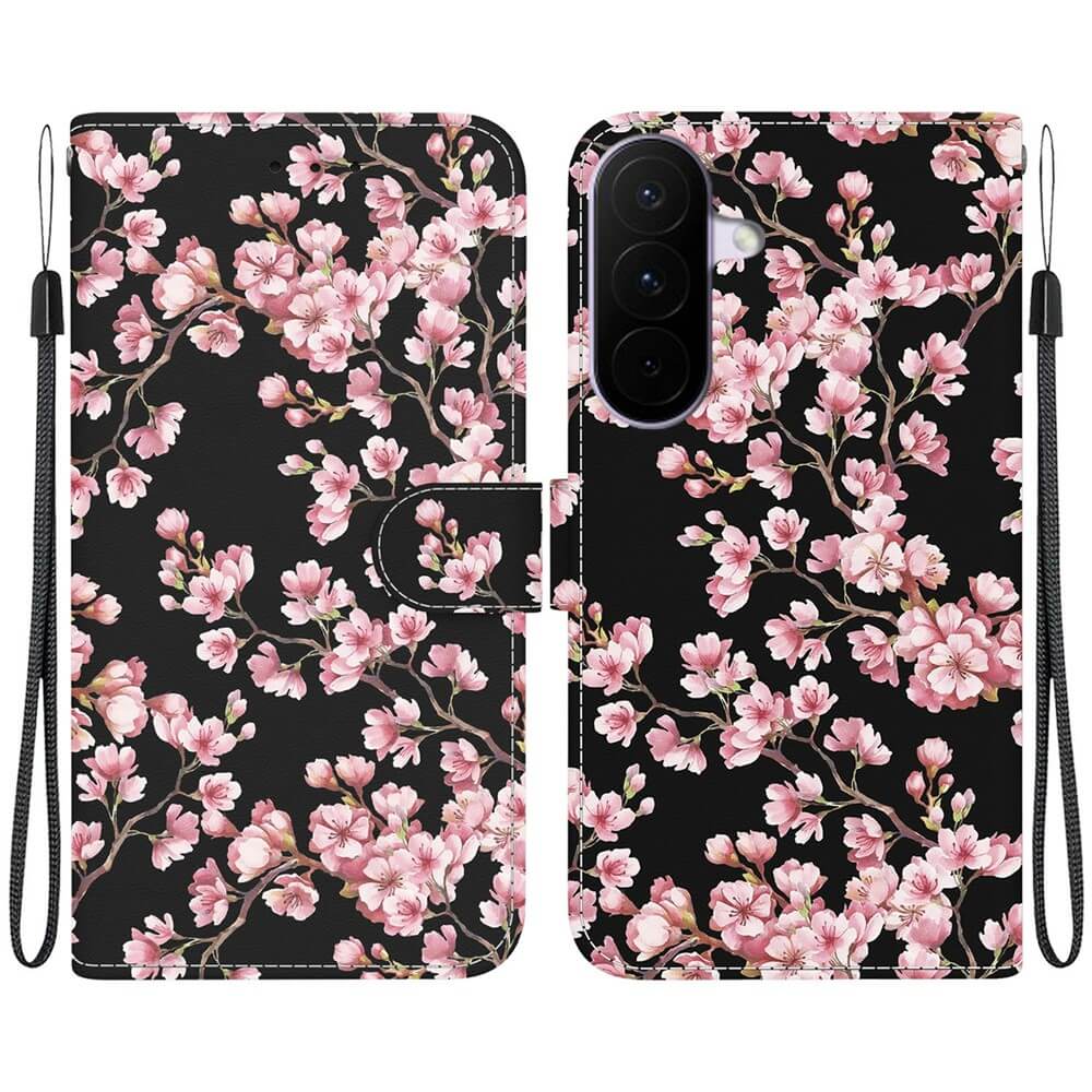 Galaxy A27 - Tasche Hülle mit Blüten Motiv