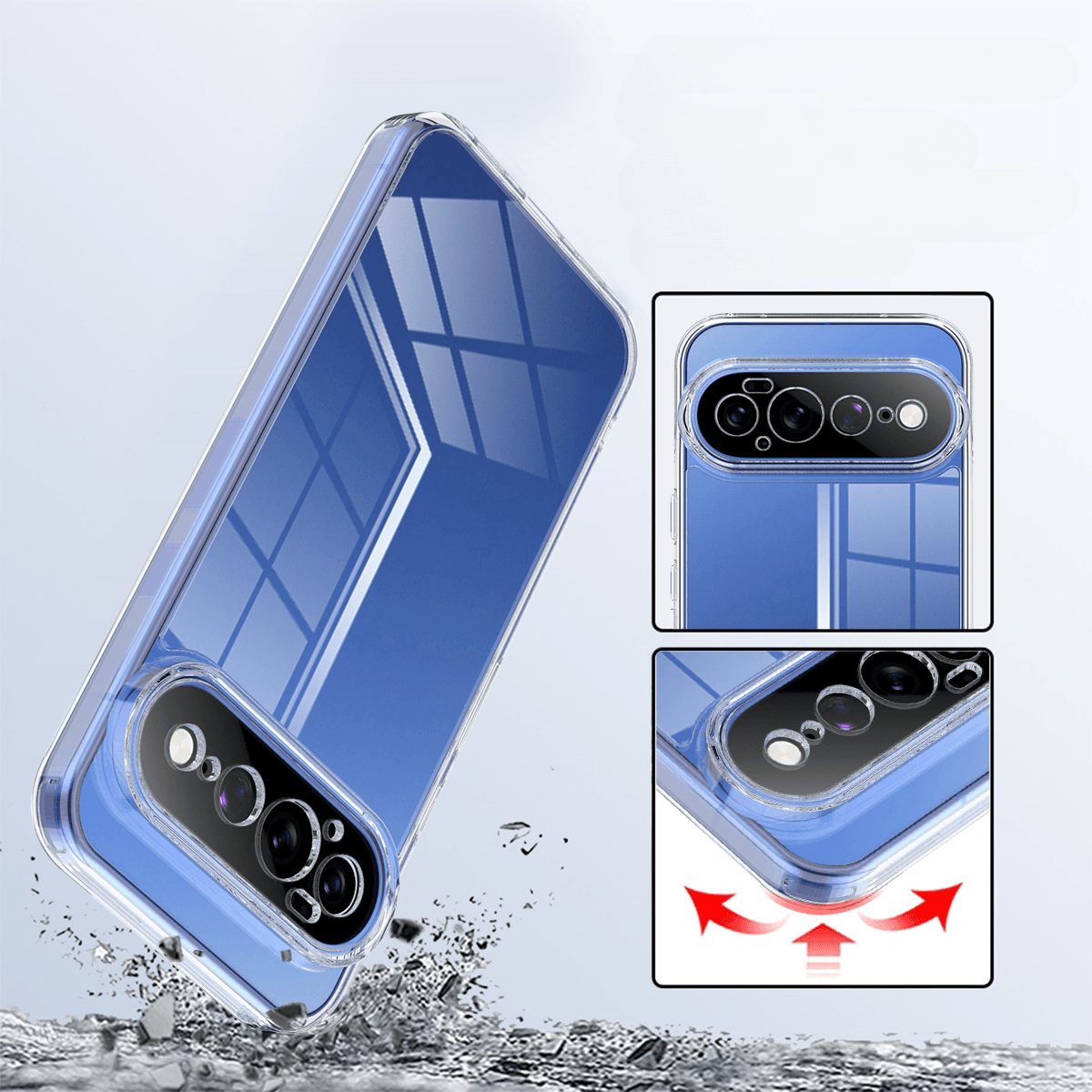 Google Pixel 11 Pro XL - Protective Acrylic Phone Case with Raised Edge