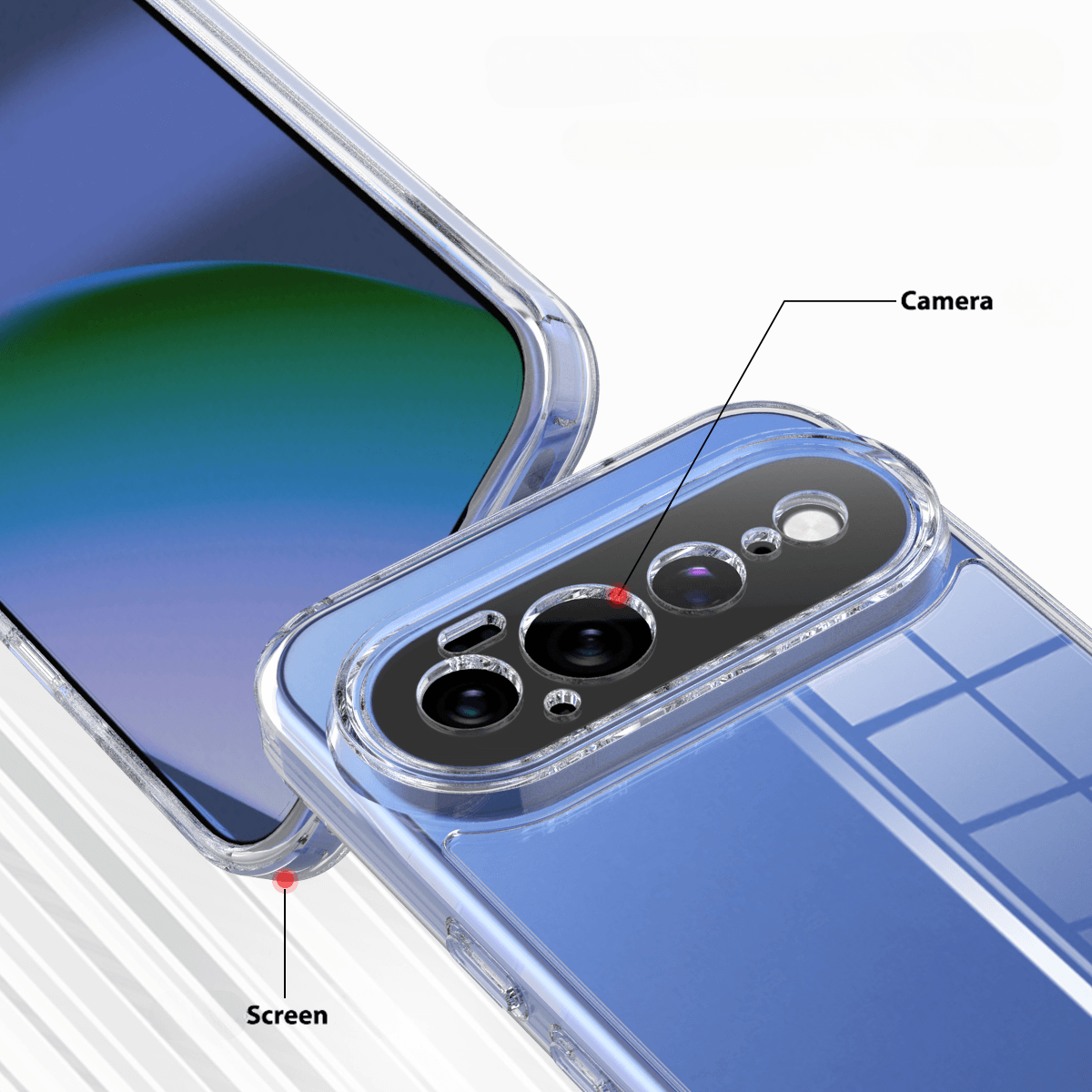 Google Pixel 11 Pro XL - Protective Acrylic Phone Case with Raised Edge