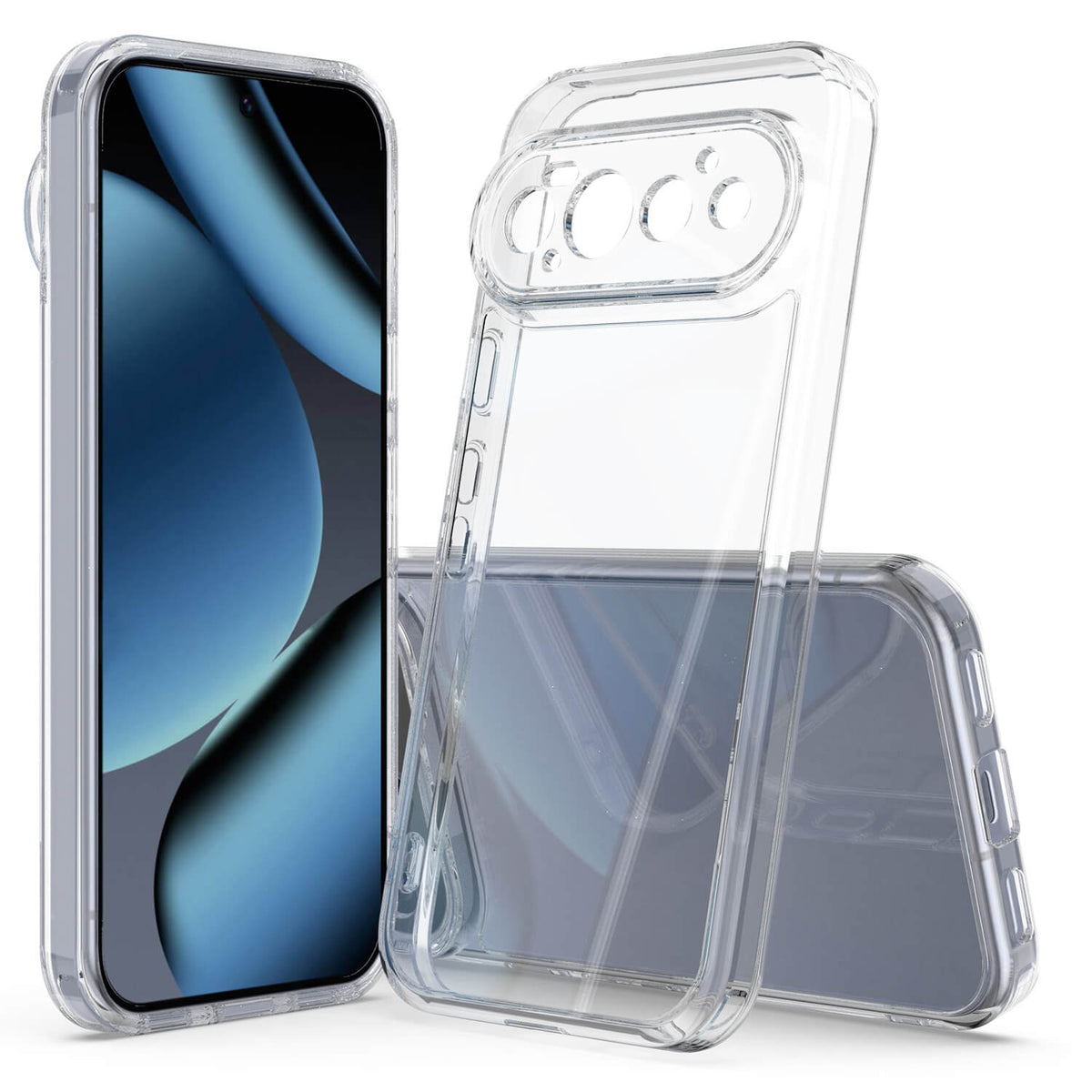 Google Pixel 11 Pro - Schützende Acryl-Handyhülle mit erhöhtem Rand