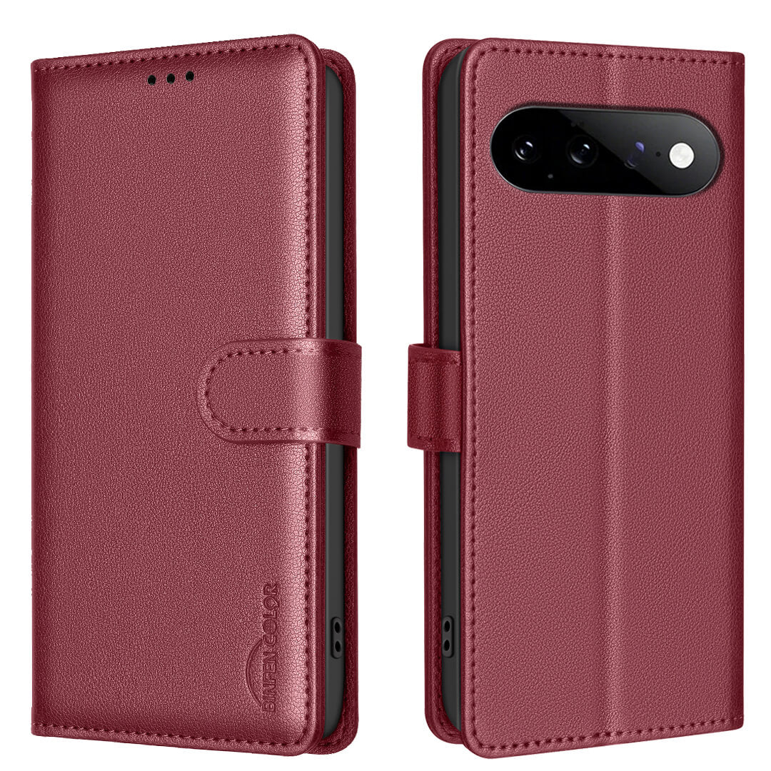 Google Pixel 11 Pro XL - BINFEN Leder Etui Hülle mit RFID Blocker