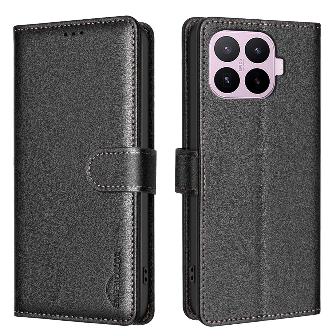Xiaomi 17T Pro - BINFEN Leder Etui Hülle mit RFID Blocker